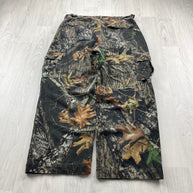 VINTAGE MOSSY OAK REALTREE WIDE LEG CAMO CARGO PANTS