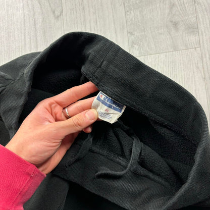 VINTAGE 00s CHAMPION COTTON SWEATPANTS BLACK