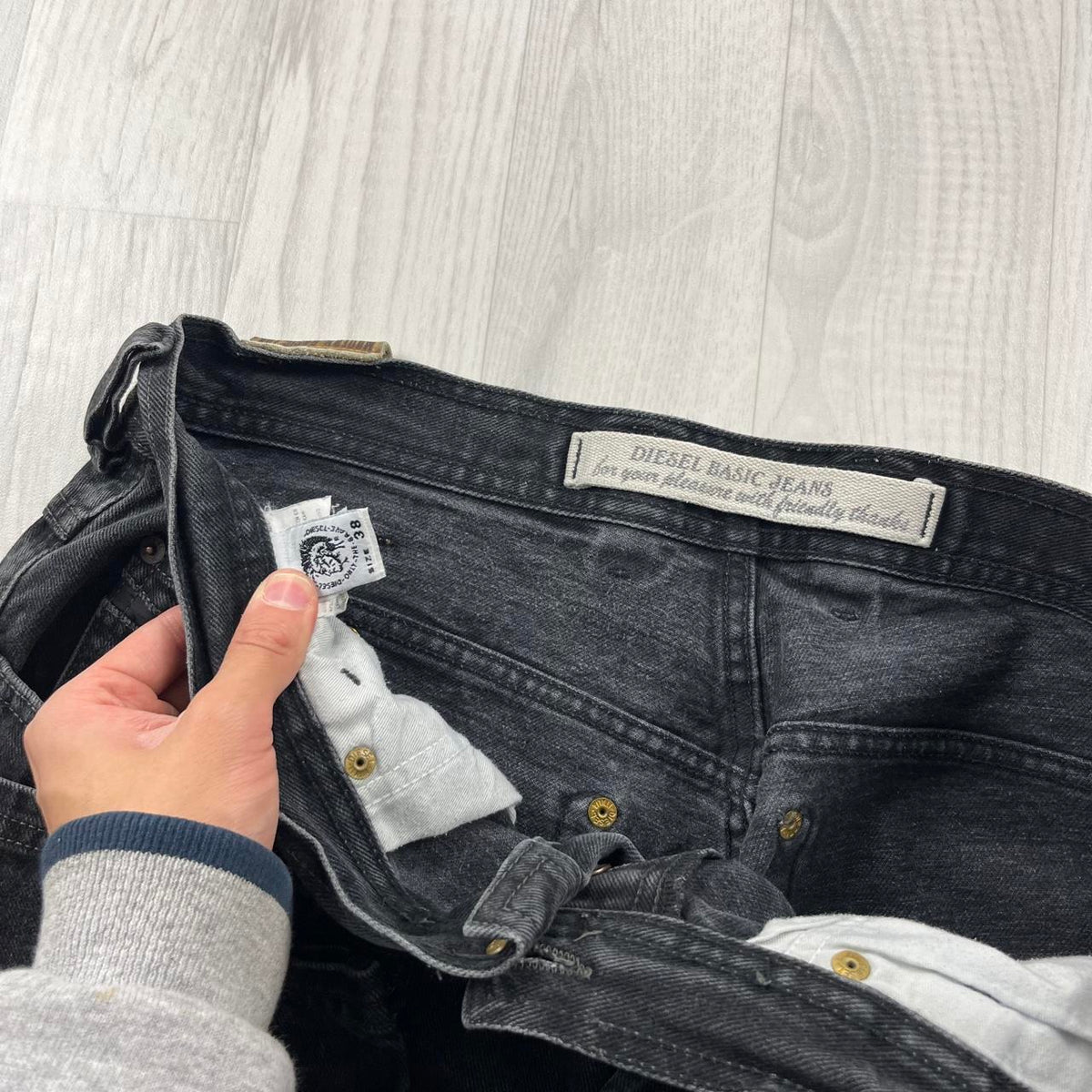VINTAGE Y2K DIESEL BAGGY JEANS BLACK