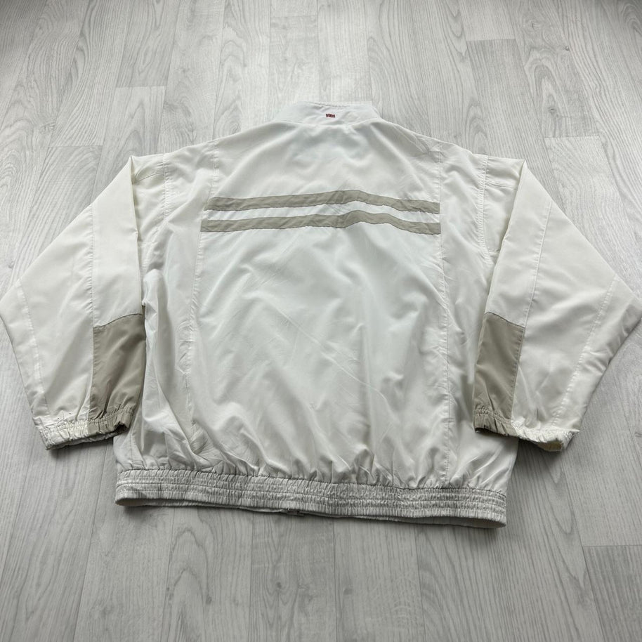 VINTAGE Y2K REEBOK LIGHTWEIGHT TRACK JACKET WHITE