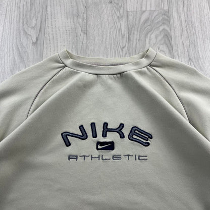 VINTAGE Y2K NIKE SPELL OUT SWEATSHIRT CREAM (S)