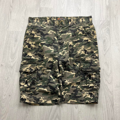 VINTAGE Y2K BAGGY CAMO CARGO SHORTS