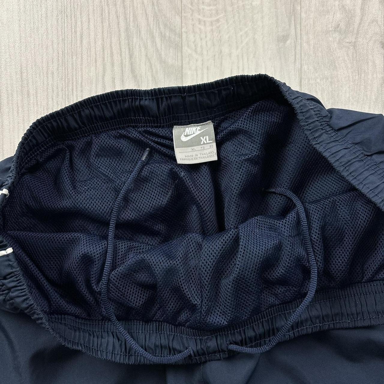 VINTAGE Y2K NIKE WIDE LEG BAGGY TRACKSUIT BOTTOMS NAVY