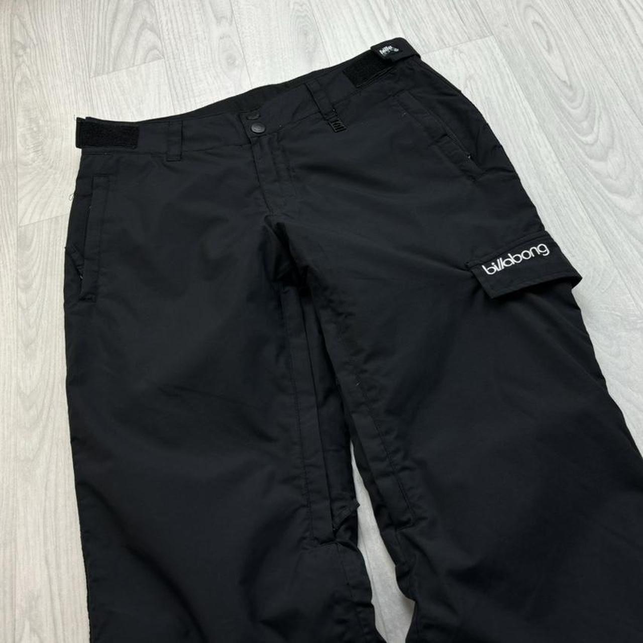 VINTAGE Y2K BILLABONG BAGGY SKI PANTS SALOPETTES BLACK