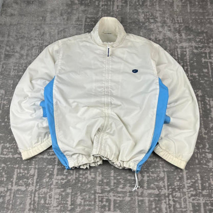 VINTAGE Y2K NIKE WINDBREAKER TRACKSUIT JACKET WHITE BLUE