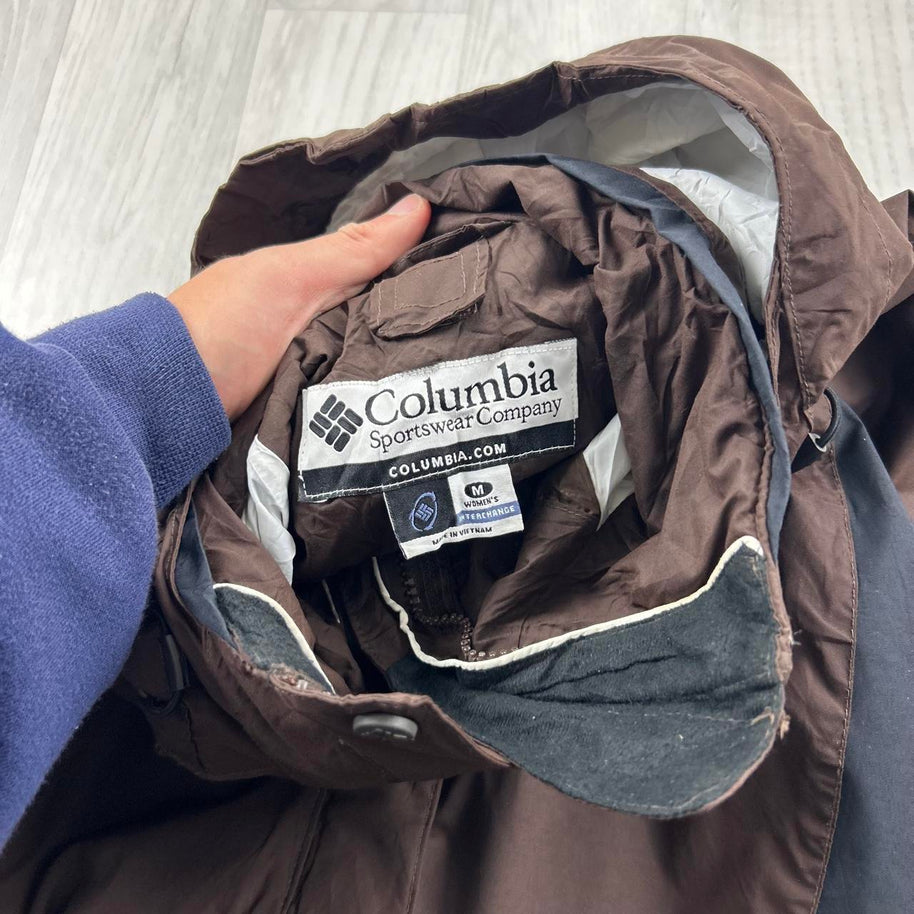VINTAGE Y2K COLUMBIA TECHNICAL UTILITY SKI JACKET BROWN