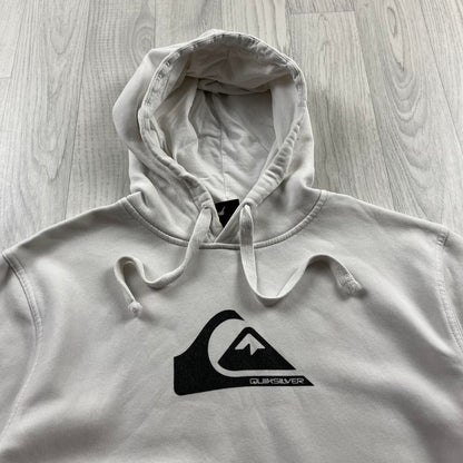 VINTAGE Y2K QUIKSILVER GRAPHIC HOODIE WHITE