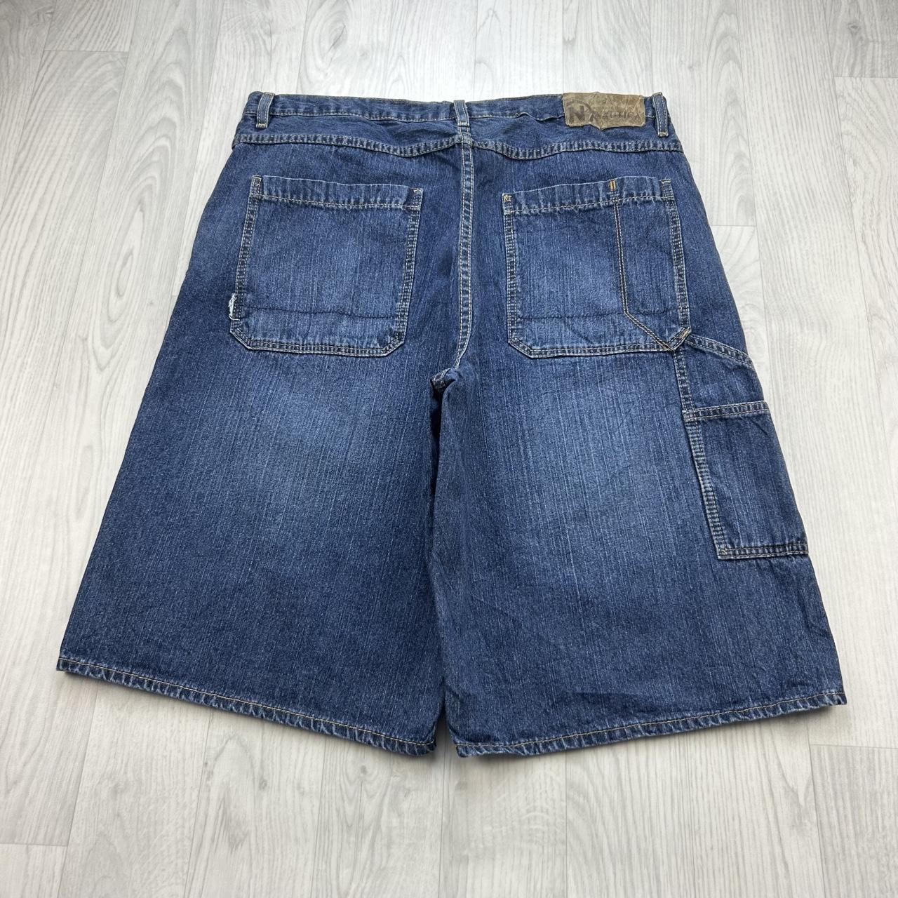 VINTAGE Y2K NAUTICA JEANS BAGGY CARPENTER JORTS BLUE