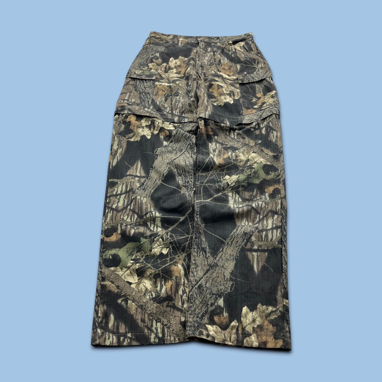 VINTAGE CABELAS REALTREE BAGGY CAMO ZIP OFF CARGO PANTS
