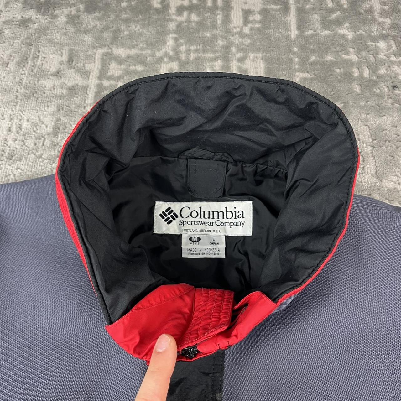 VINTAGE 00s COLUMBIA UTILITY BOMBER JACKET BLACK RED