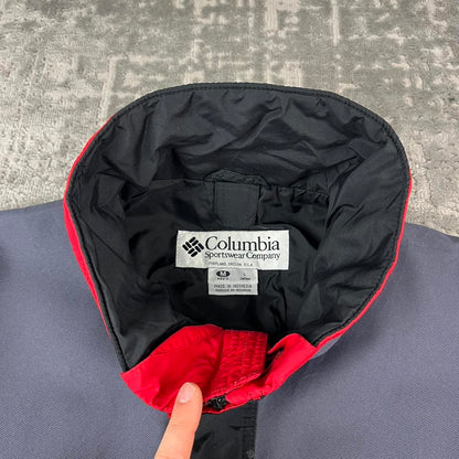 VINTAGE 00s COLUMBIA UTILITY BOMBER JACKET BLACK RED