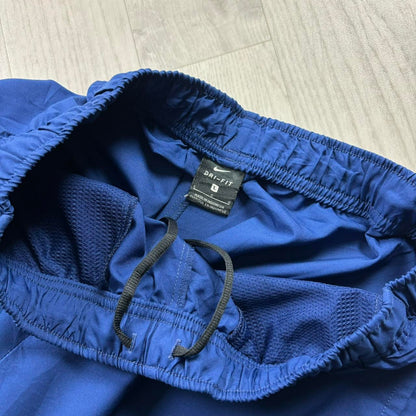 NIKE DRI FIT BAGGY TRACKSUIT BOTTOMS BLUE