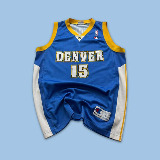 VINTAGE Y2K CHAMPION DENVER VEST BLUE