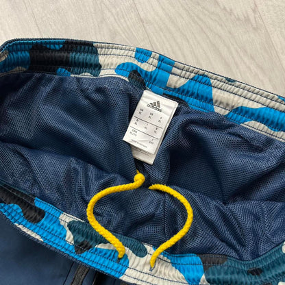 VINTAGE Y2K ADIDAS BAGGY TRACKSUIT BOTTOMS NAVY BLUE