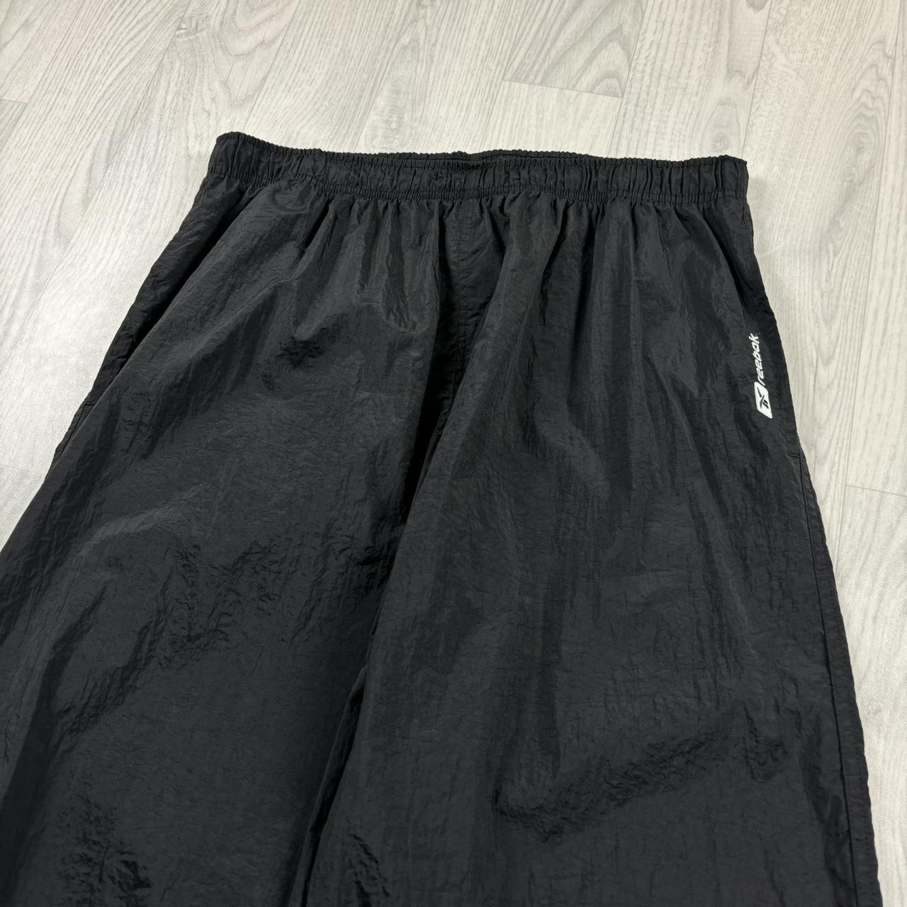 VINTAGE Y2K REEBOK BAGGY TRACKSUIT BOTTOMS BLACK