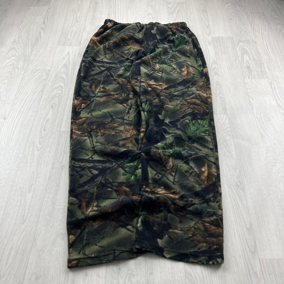 VINTAGE REALTREE BAGGY FLEECE CAMO CARGO PANTS