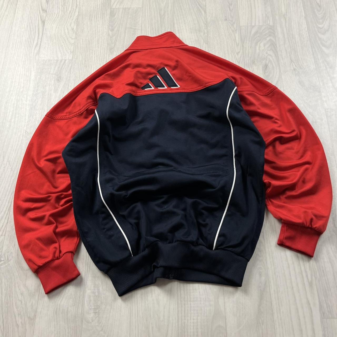 VINTAGE 90s ADIDAS ZIP UP TRACK JACKET RED