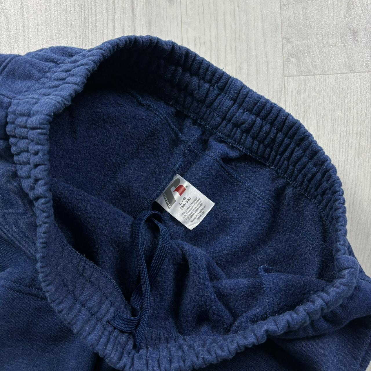 VINTAGE Y2K RUSSELL ATHLETIC BAGGY COTTON SWEATPANTS BLUE