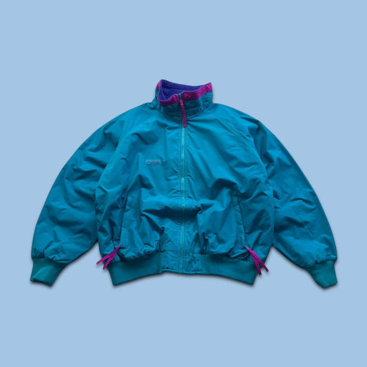 VINTAGE 00s COLUMBIA BOMBER UTILITY JACKET GREEN