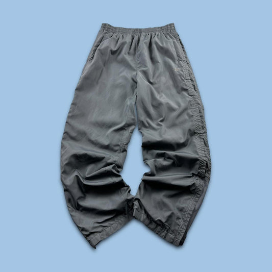 VINTAGE Y2K 8 BAGGY TRACKSUIT BOTTOMS GREY