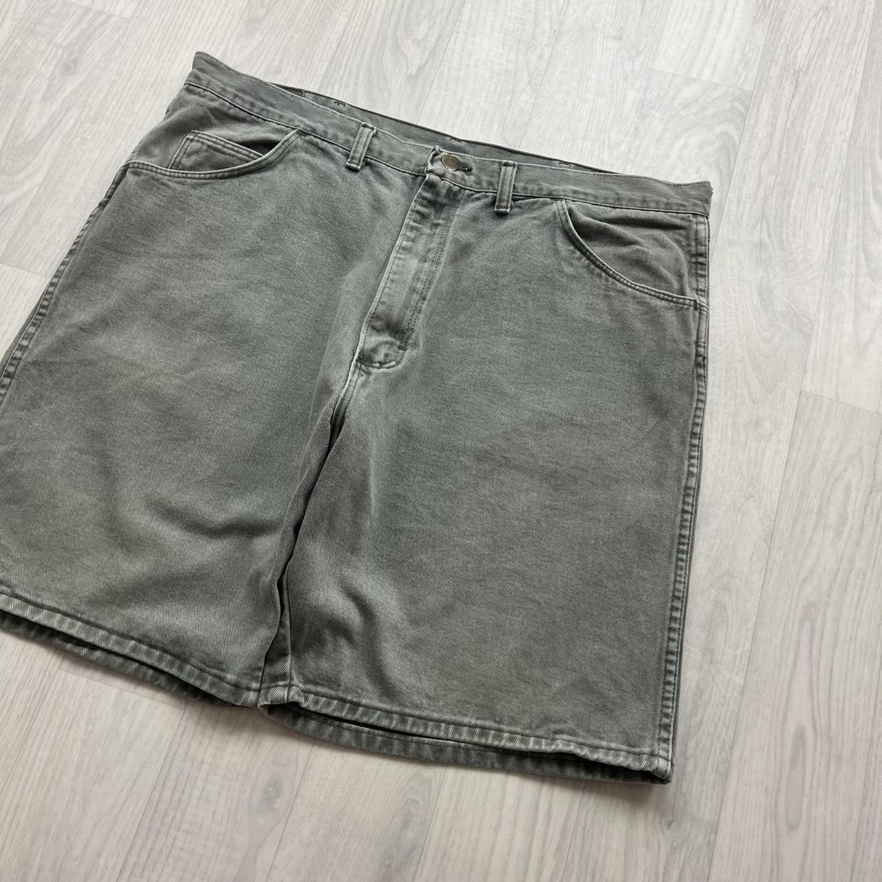 VINTAGE 00s WRANGLER BAGGY LOOSE JORTS MINT GREEN