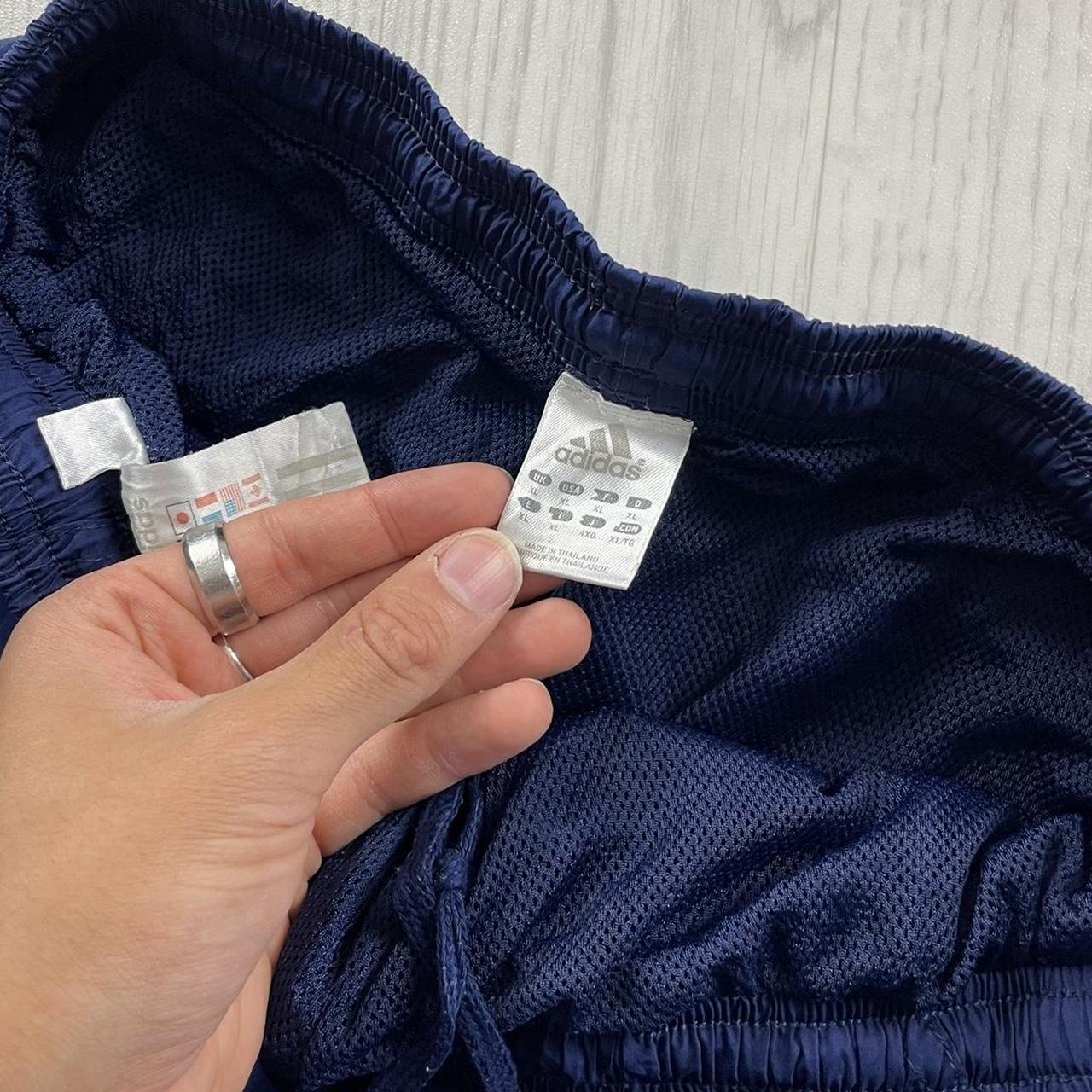 VINTAGE Y2K ADIDAS BAGGY TRACKSUIT BOTTOMS NAVY (XL)