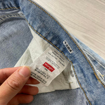 VINTAGE WRANGLER BAGGY LOOSE SKATER JORTS LIGHT BLUE (36w)
