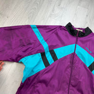 VINTAGE 90s ADIDAS FUNKY WINDBREAKER JACKET PURPLE