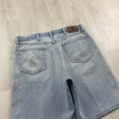 VINTAGE WRANGLER BAGGY LOOSE SKATER JORTS LIGHT BLUE (36w)