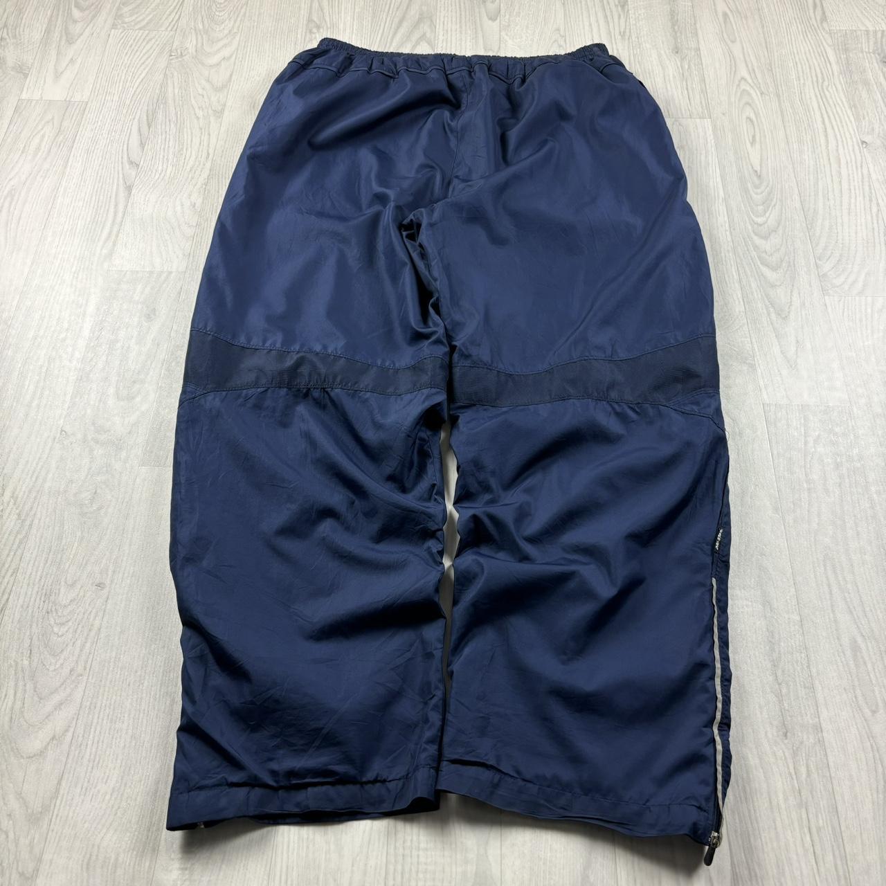 VINTAGE Y2K STARTER BAGGY TRACKSUIT BOTTOMS NAVY