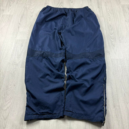 VINTAGE Y2K STARTER BAGGY TRACKSUIT BOTTOMS NAVY