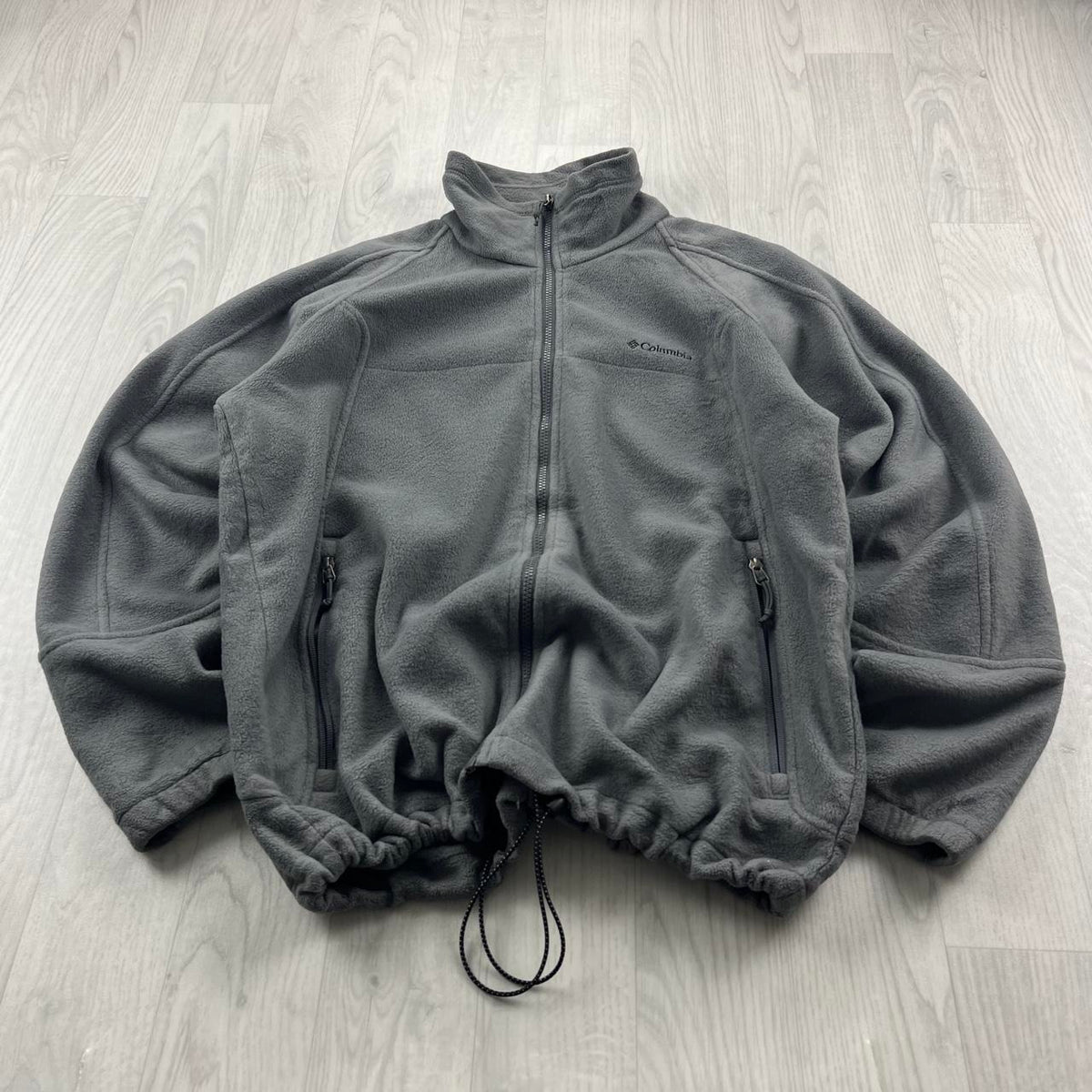 VINTAGE Y2K COLUMBIA TECHNICAL FLEECE JACKET GREY