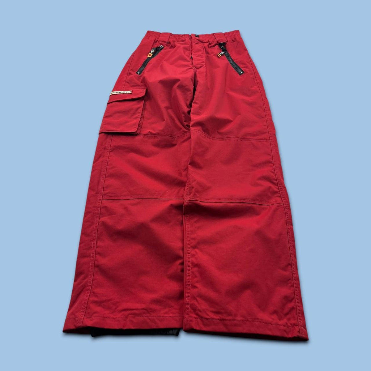 VINTAGE Y2K RIP CURL BAGGY SKI PANTS SALOPETTES RED