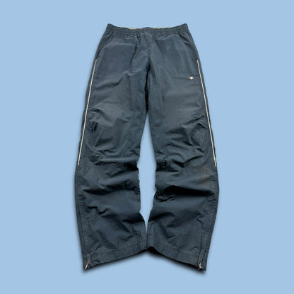 VINTAGE Y2K CHAMPION BAGGY TRACKSUIT BOTTOMS FADED NAVY
