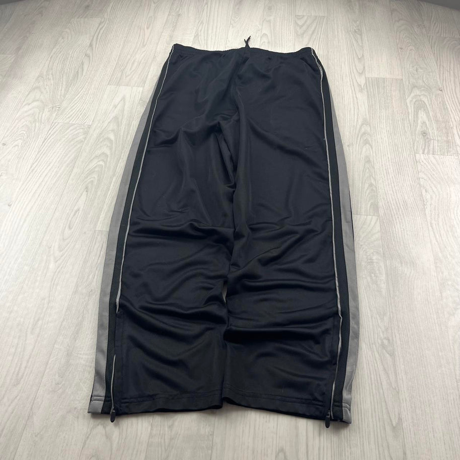 VINTAGE Y2K STARTER WIDE LEG TRACKSUIT BOTTOMS BLACK
