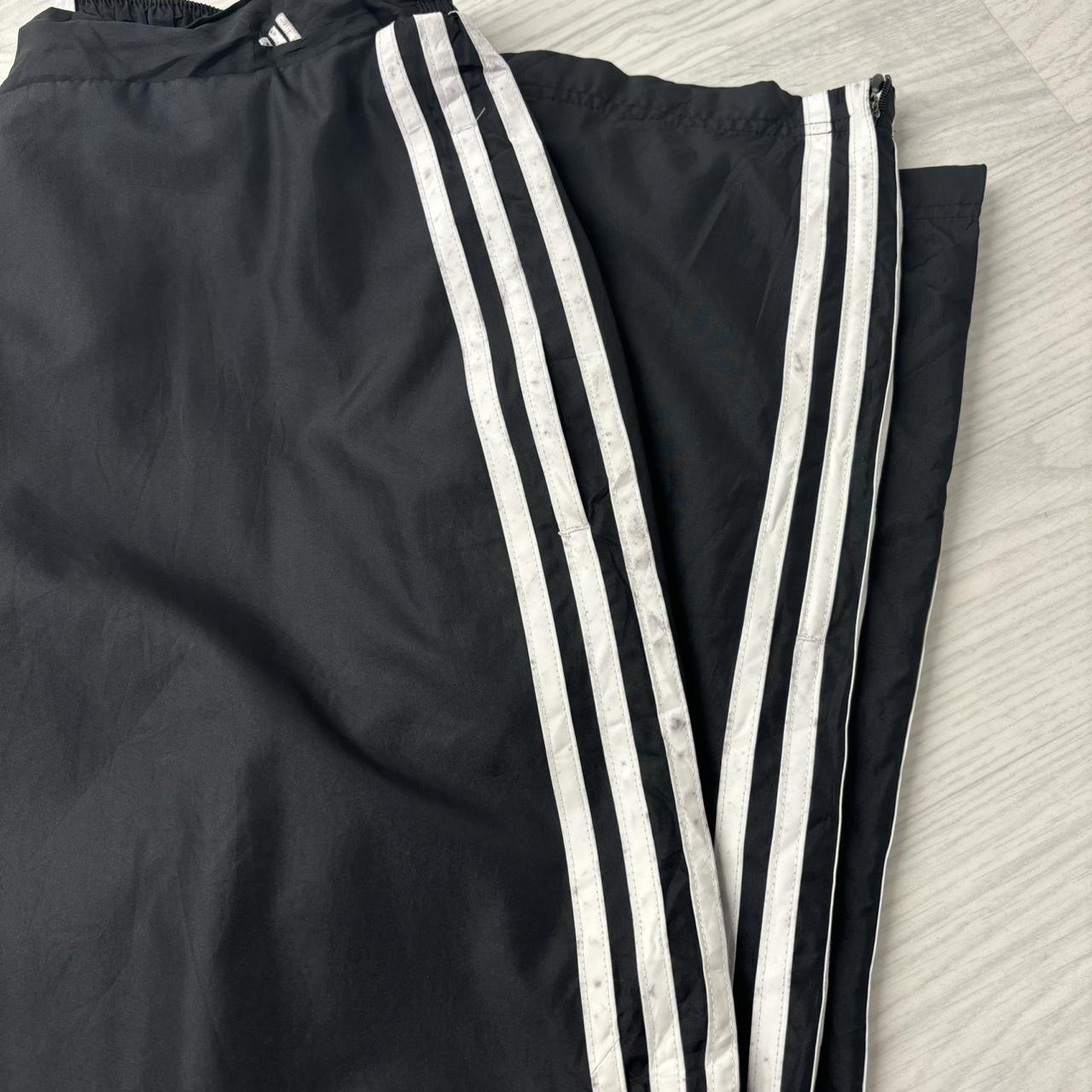 VINTAGE Y2K ADIDAS BAGGY TRACKSUIT BOTTOMS BLACK