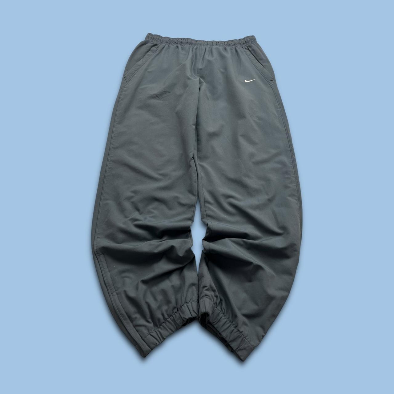 VINTAGE Y2K NIKE BAGGY TRACKSUIT BOTTOMS GREY