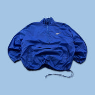 VINTAGE Y2K REEBOK PULL OVER QUARTER ZIP LIGHTWEIGHT JACKET BLUE