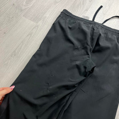 VINTAGE Y2K NIKE LOW RISE BAGGY TRACKSUIT BOTTOMS BLACK
