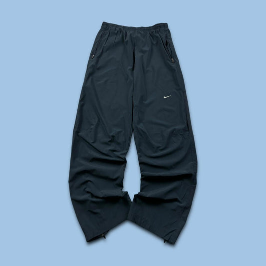 VINTAGE Y2K NIKE DRI FIT BAGGY TRACKSUIT BOTTOMS NAVY