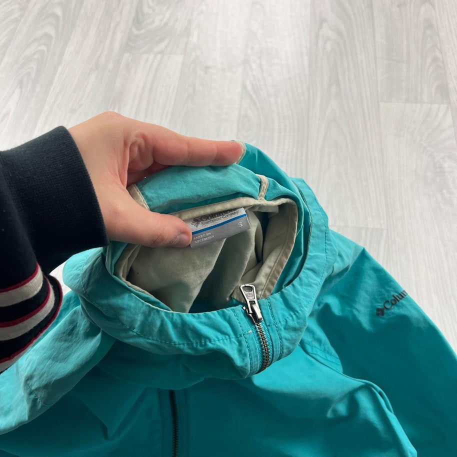 VINTAGE Y2K COLUMBIA TECHNICAL UTILITY LIGHTWEIGHT JACKET TURQOUISE