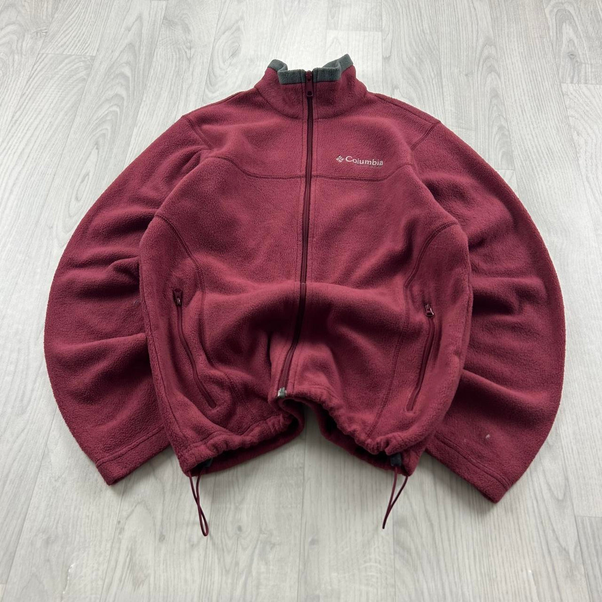 VINTAGE Y2K COLUMBIA ZIP UP FLEECE JACKET RED