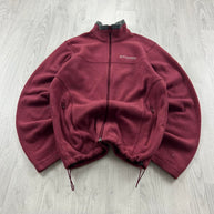 VINTAGE Y2K COLUMBIA ZIP UP FLEECE JACKET RED