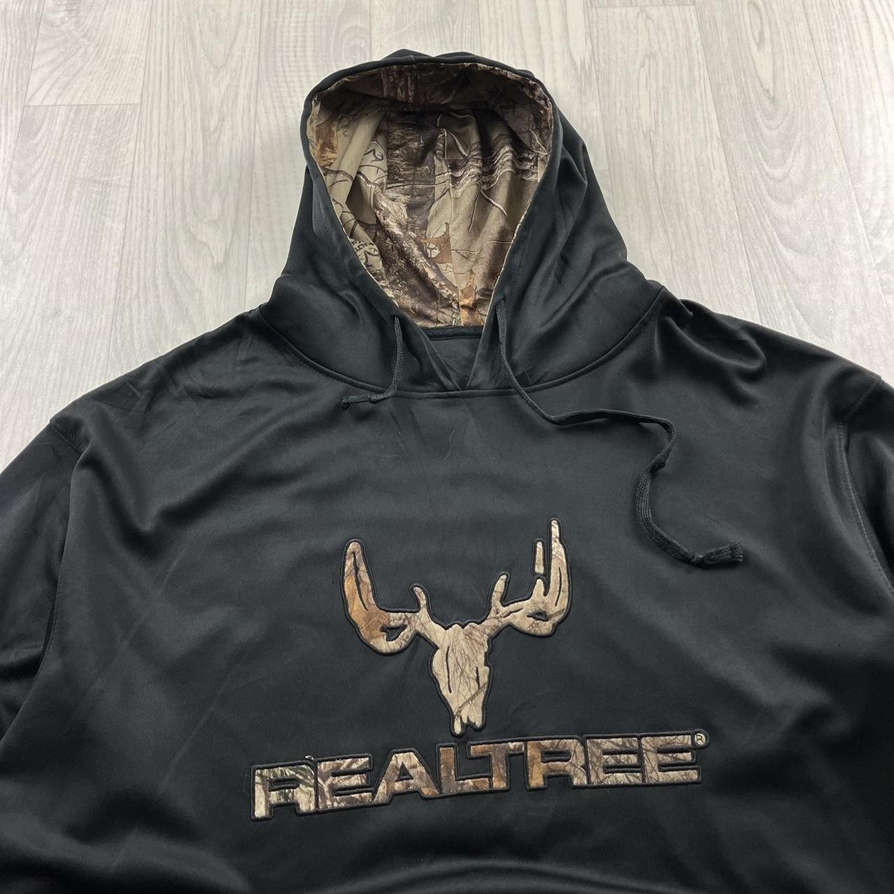 VINTAGE REALTREE HOODIE CAMO BLACK