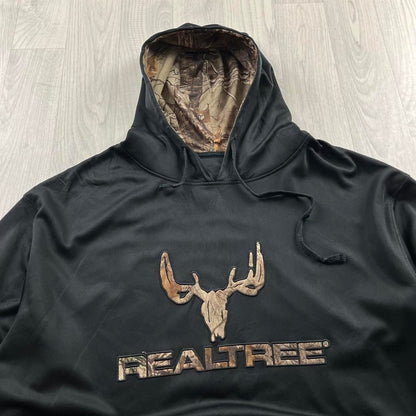 VINTAGE REALTREE HOODIE CAMO BLACK