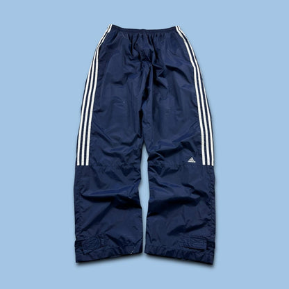 VINTAGE Y2K ADIDAS BAGGY TRACKSUIT BOTTOMS NAVY