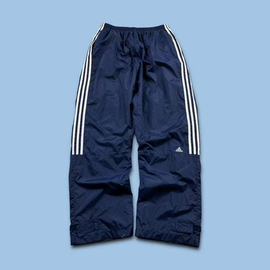 VINTAGE Y2K ADIDAS BAGGY TRACKSUIT BOTTOMS NAVY