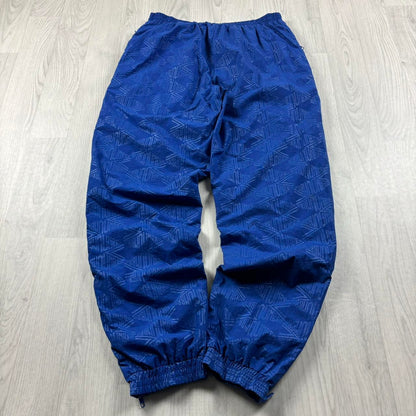 VINTAGE 90s UMBRO BAGGY TRACKSUIT BOTTOMS BLUE