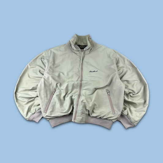 VINTAGE Y2K EDDIE BAUER BOMBER JACKET CREAM