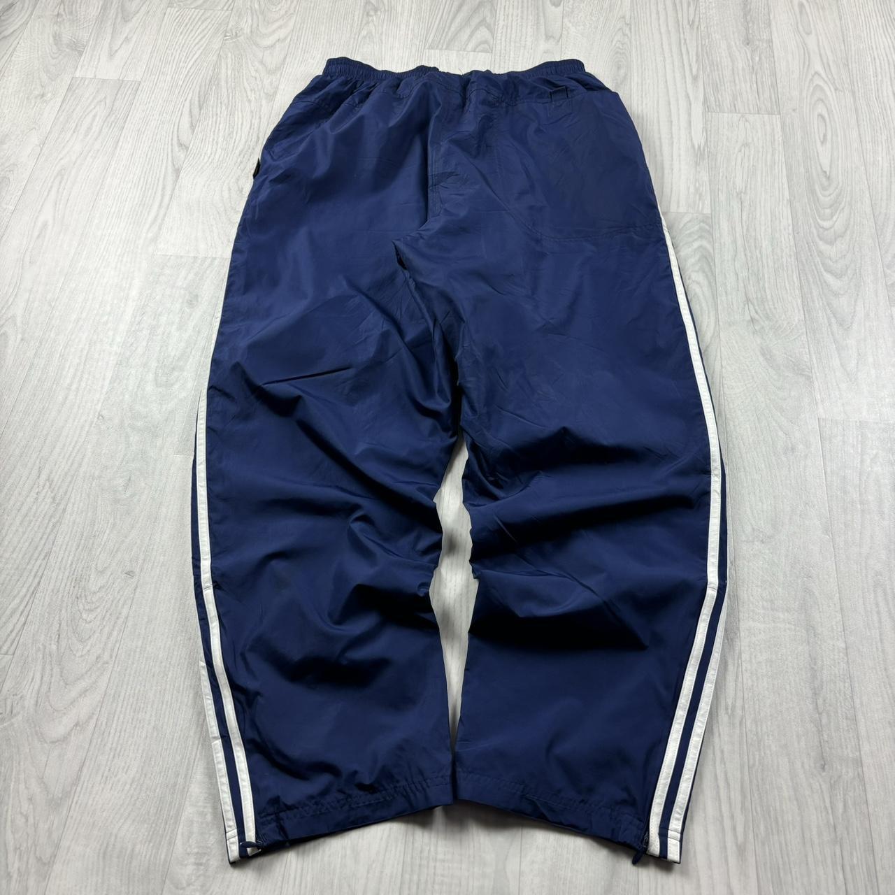 VINTAGE Y2K ADIDAS BAGGY TRACKSUIT BOTTOMS NAVY